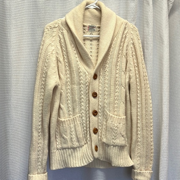 Spiegel Sweaters Vintage Spiegel Fishermans Cable Cardigan Womens